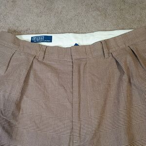 Vintage Polo Ralph Lauren Men Dress Trouses Fits 35X33 Tag 36x34 Prince of Whale